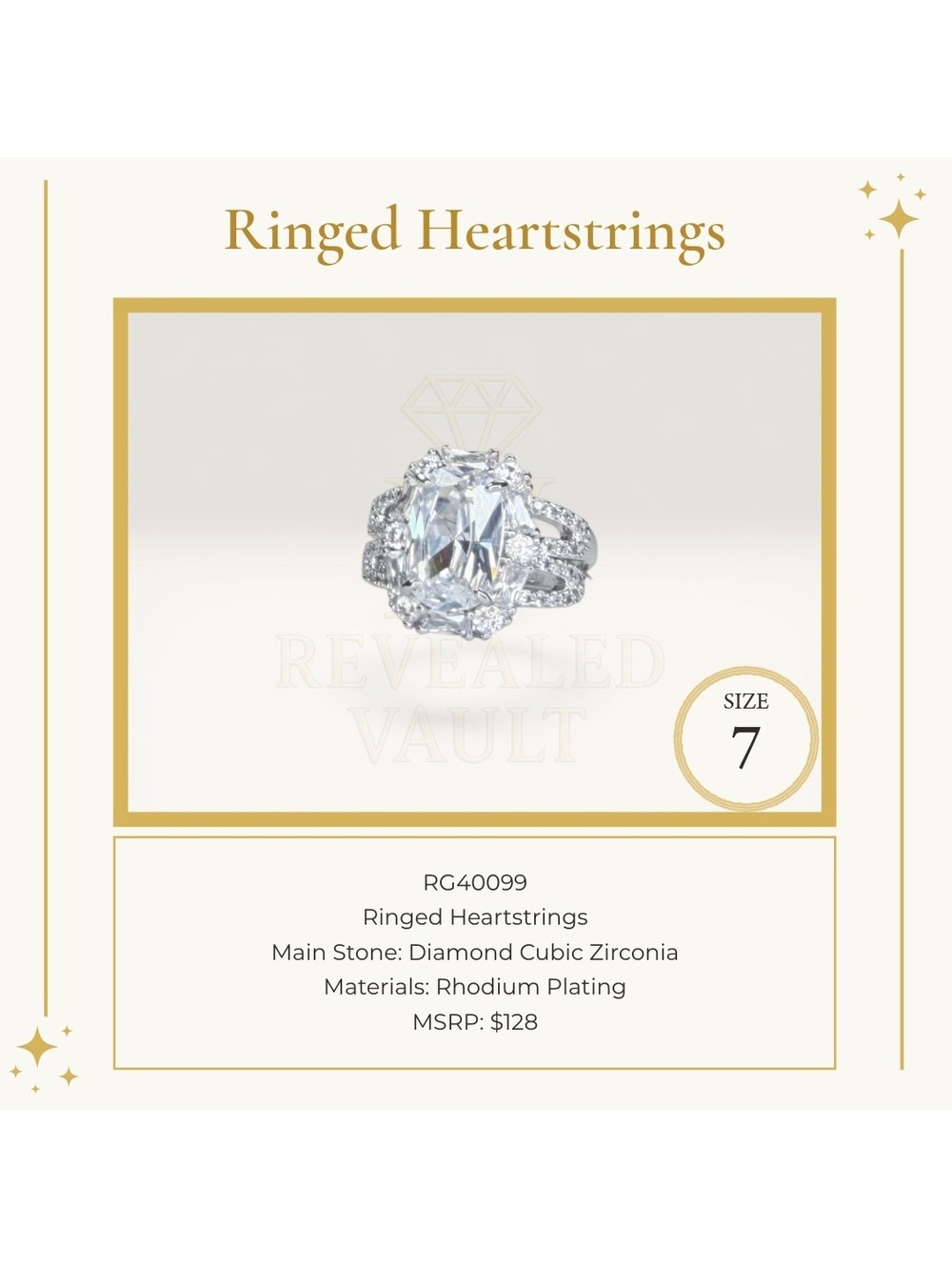 Ringed Heartstrings - Size 7 - OG